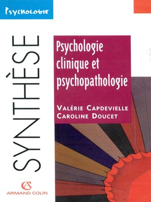 cover image of Psychologie clinique et psychopathologie